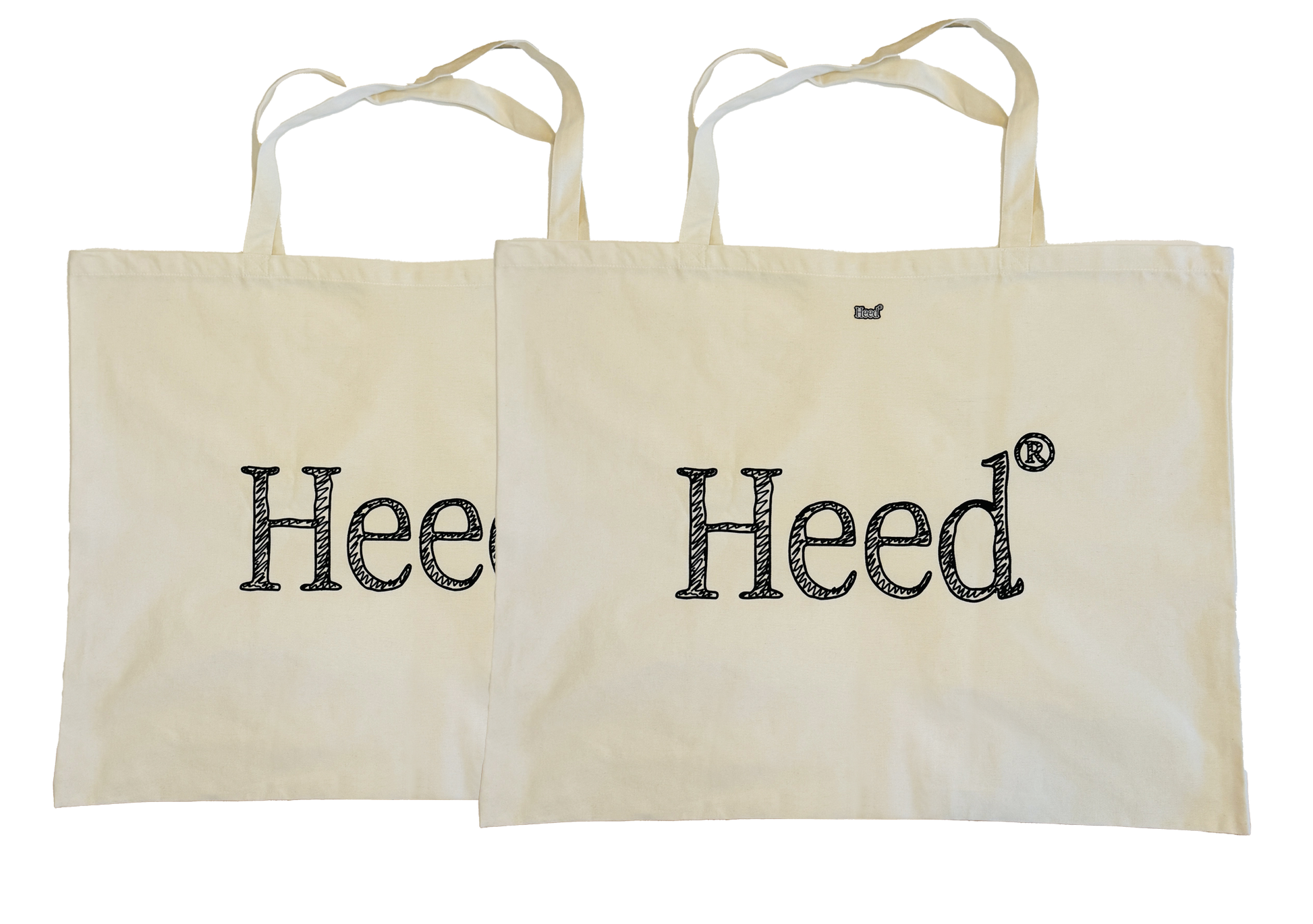 Alt text: Heed Logo Essentials XL Canvas Bag - A stylish bag featuring the iconic Heed logo, promoting mental health awareness and prioritization.""Alt text: Heed Logo Essentials XL Canvas Bag - Stylish bag with prominent Heed logo, emphasizing mental health prioritization and awareness.