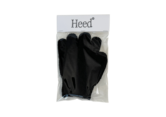 Black Exfoliation gloves - Promotes well-being and relaxation through exfoliation, designed for all. Designed in Hong Kong. From your Mental Health and Self Care Streetwear Clothing Brand.